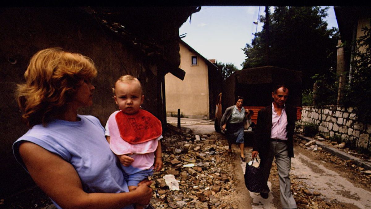Wojna domowa w Jugosławii; zdj. archiwalne z 1992 r.