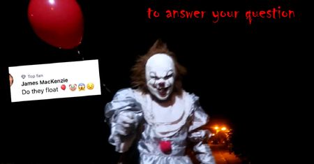 Halloween na żywo? Postać z dzieła Stephena Kinga terroryzuje szkockie miasteczko