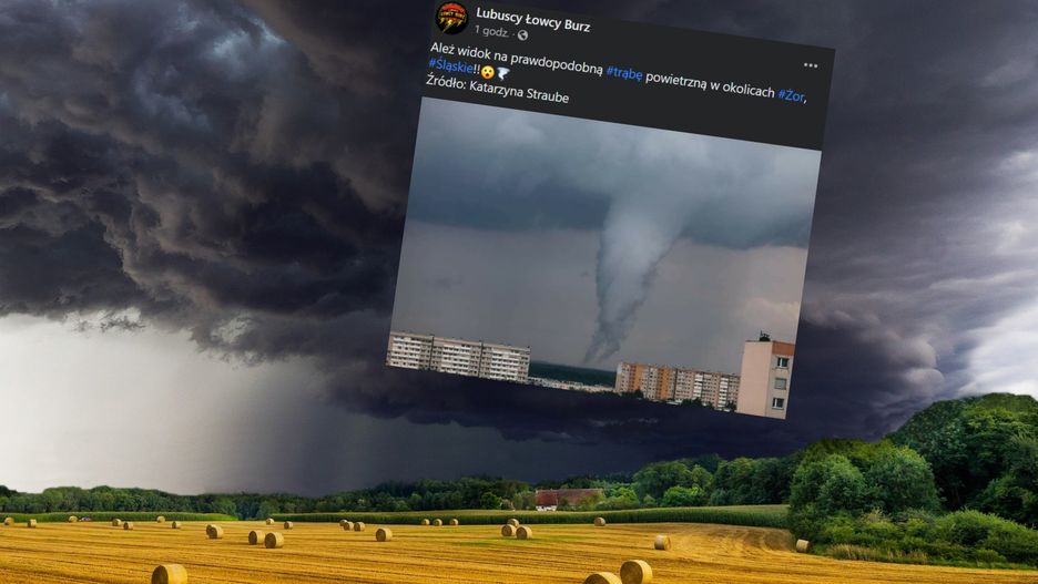 Śląskie. Trąba powietrzna nad Żorami? Eksperci: to lej kondensacyjny 