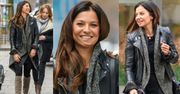 Uśmiechnięta Lewandowska wychodzi z "Dzień Dobry TVN" (ZDJĘCIA)