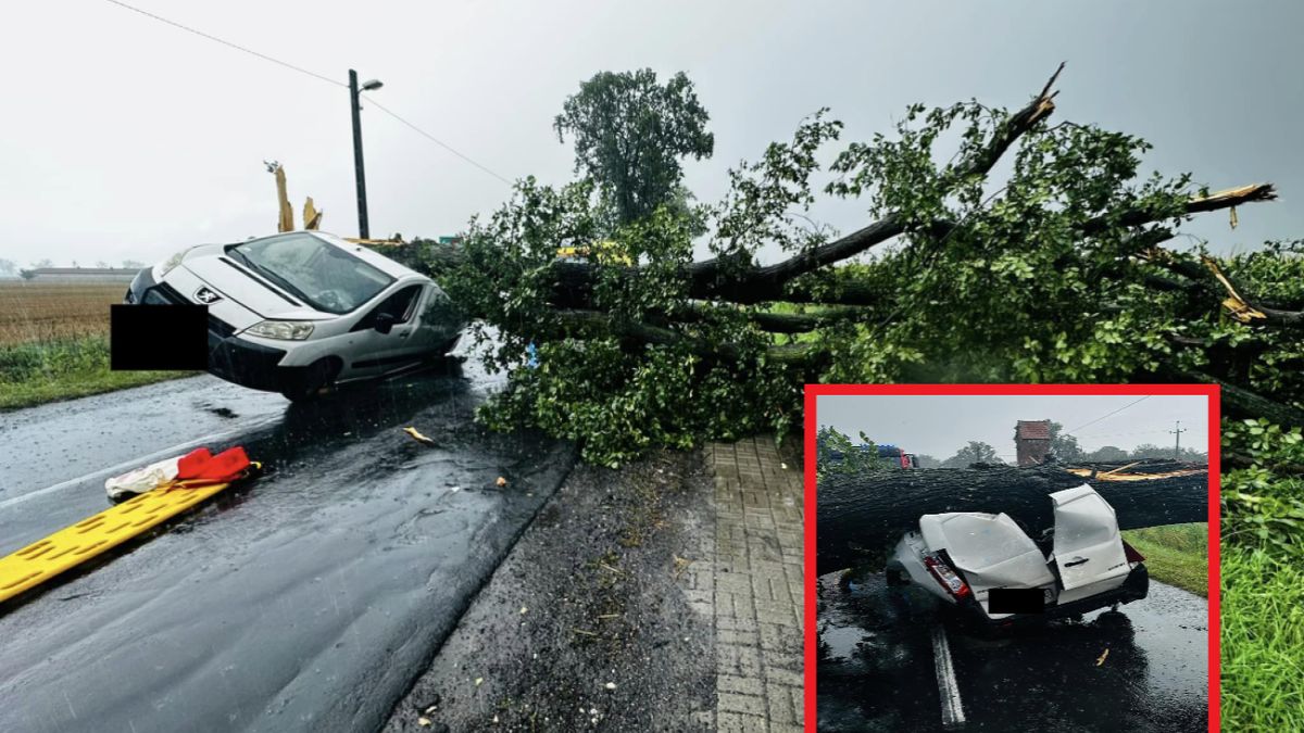 Pasażerowie pojazdu mieli szczęście w nieszczęściu