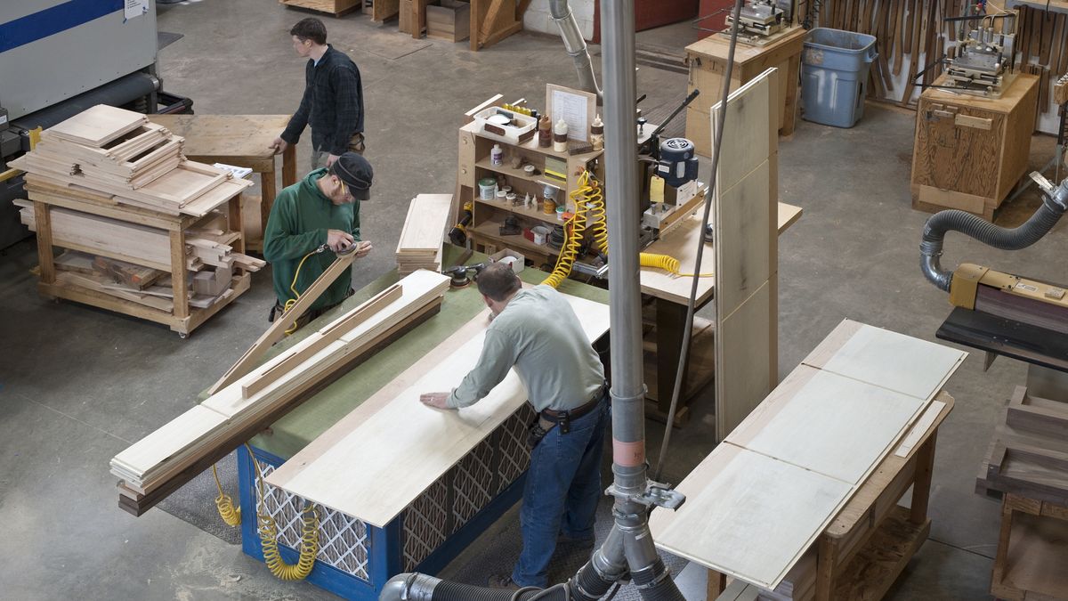 Overview of woodworking shop
Reza Estakhrian
teamwork, hand crafted, attention to detail, small business, pride