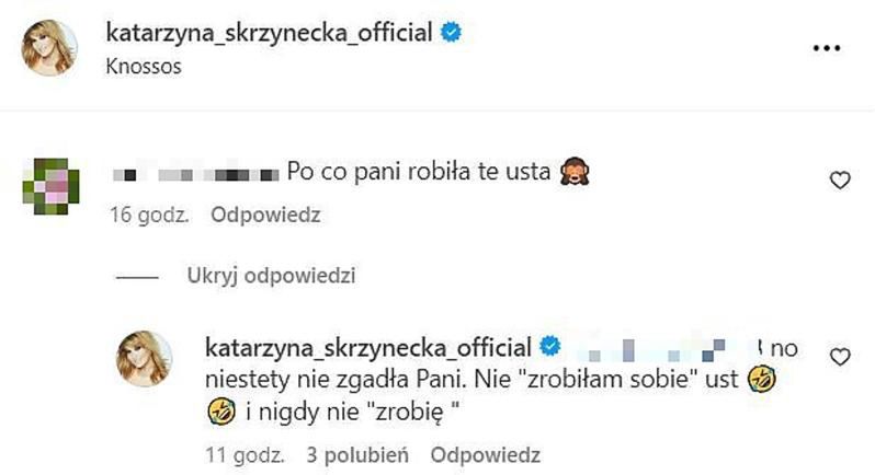 Katarzyna Skrzynecka odpowiada fance