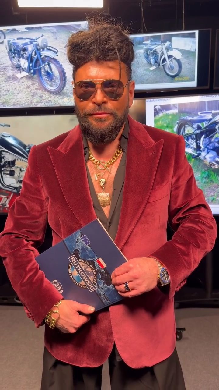 Krzysztof Rutkowski w soczystej czerwieni na twarzy