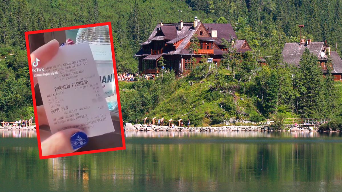 Pokazała paragon za wodę nad Morskim Okiem