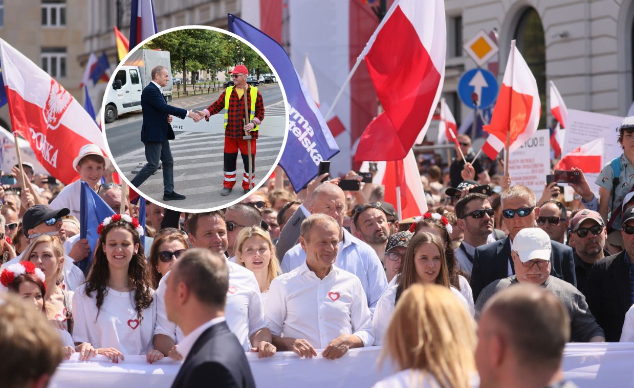 Tusk nagle pojawił się po piątej. Niespodziewana wizyta