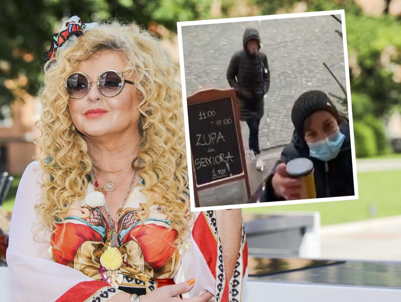Po "zupę dla seniora" podeszła młoda osoba. Gessler pokazała klasę