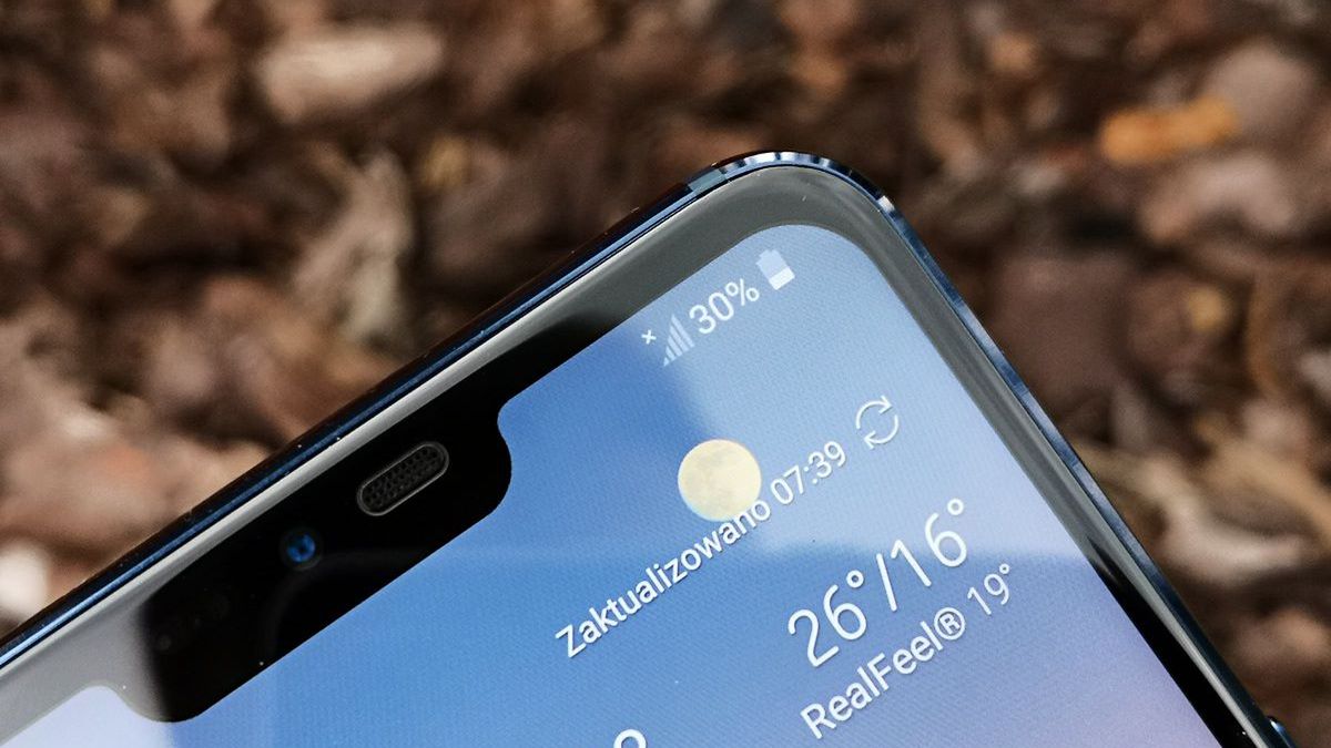 Notch w LG G7.