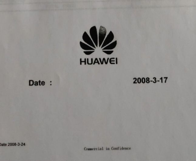 Fragment dokumentu mającego potwierdzać współpracę Huaweia z rządem Korei Północnej