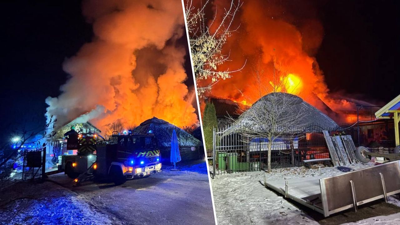 Pożar w klubie. Trwa dogaszanie, poszkodowany strażak