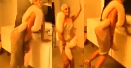 Rihanna trzęsie tyłkiem w prześwitującej sukience!