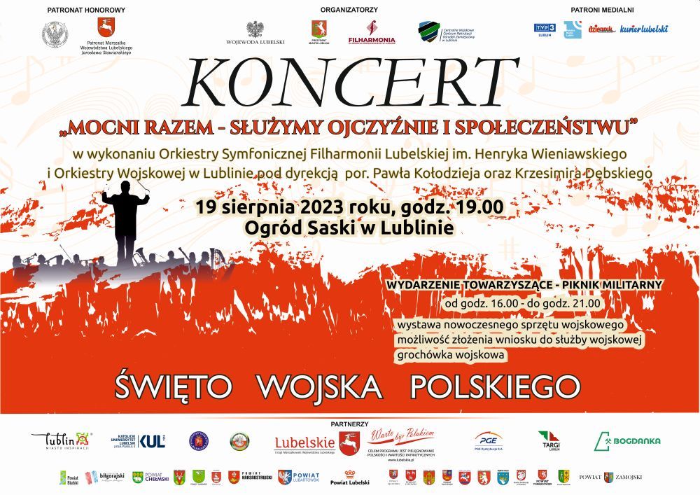 Koncert i piknik militarny 19 sierpnia w Lublinie