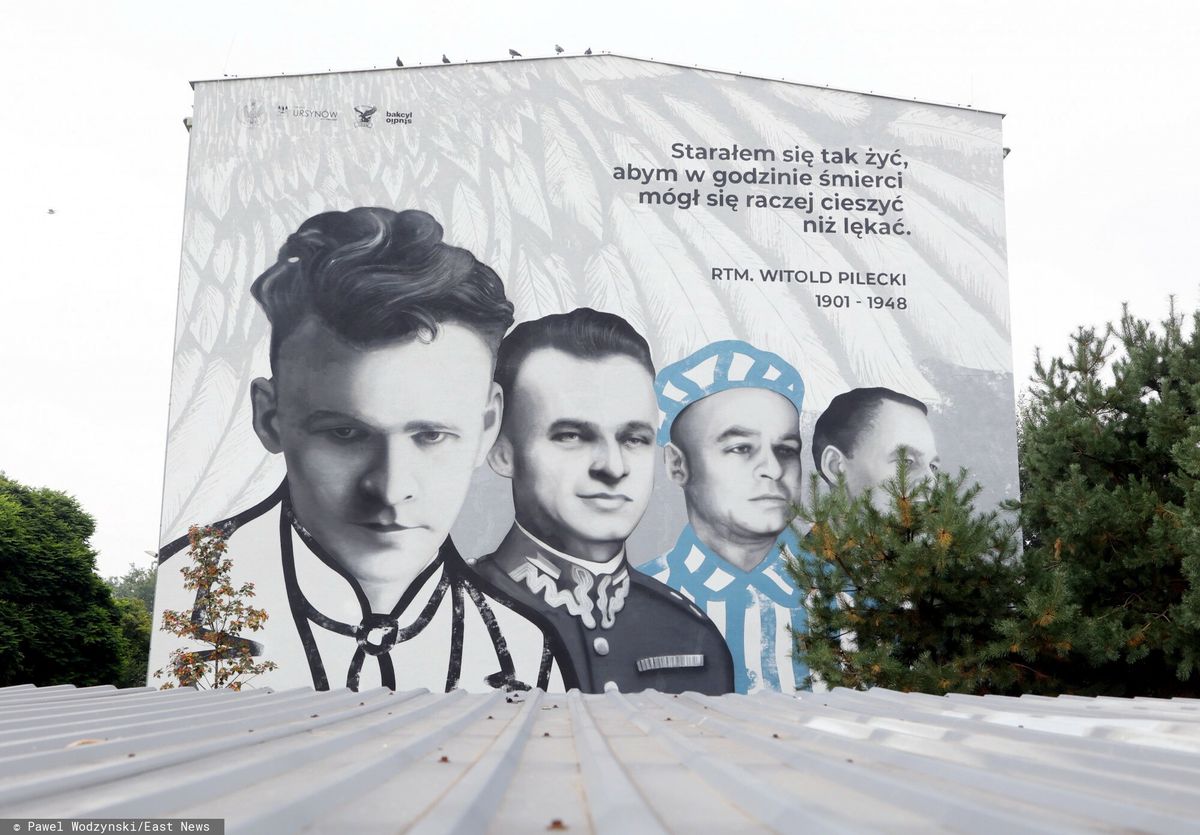 Warszawa. Odsłonięto mural poświęcony Witoldowi Pileckiemu 