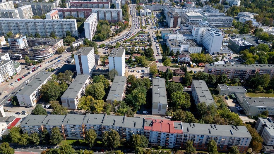 Wesoła - główna ulica osiedla Tysiąclecia