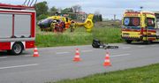 Wypadek w Mełnie pod Grudziądzem. Potrącony rowerzysta trafił do szpitala