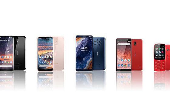 Nokia 9 Pureview z pięcioma aparatami. W Barcelonie pokazano także Nokia 3.2, Nokia 4.2, Nokia 1 Plus i Nokia 210