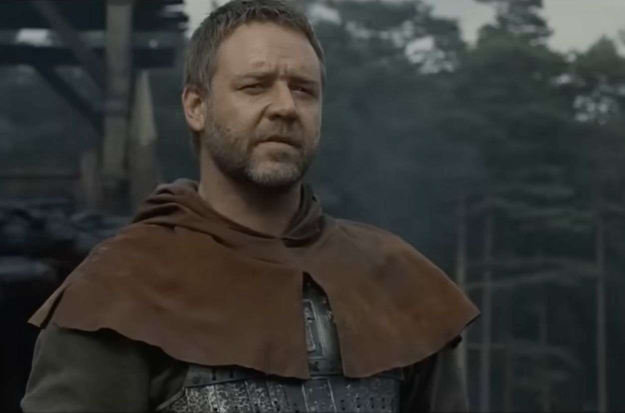 Russel Crowe w filmie "Robin Hood"
