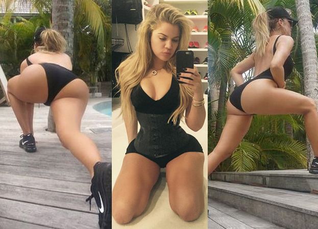 Khloe Kardashian pokazuje, jak ćwiczyć pośladki (ZDJĘCIA)