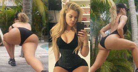 Khloe Kardashian pokazuje, jak ćwiczyć pośladki (ZDJĘCIA)