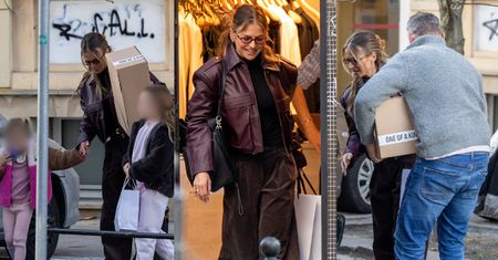 Anna Lewandowska nawiedziła Warszawę: zakupy z córkami, taszczenie pudeł i pomoc szofera (ZDJĘCIA)