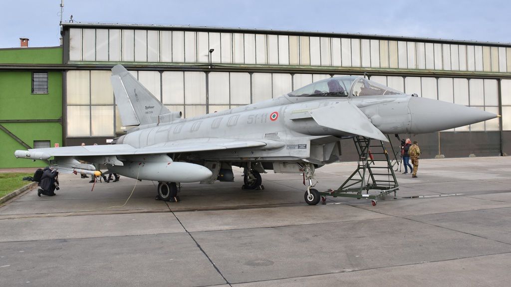 Włoskie Eurofightery przez pewien czas stacjonowały w Polsce.