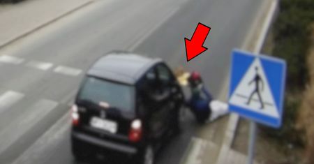 Mężczyzna i dziecko potrąceni na pasach. Koszmarne nagranie z Mazowsza
