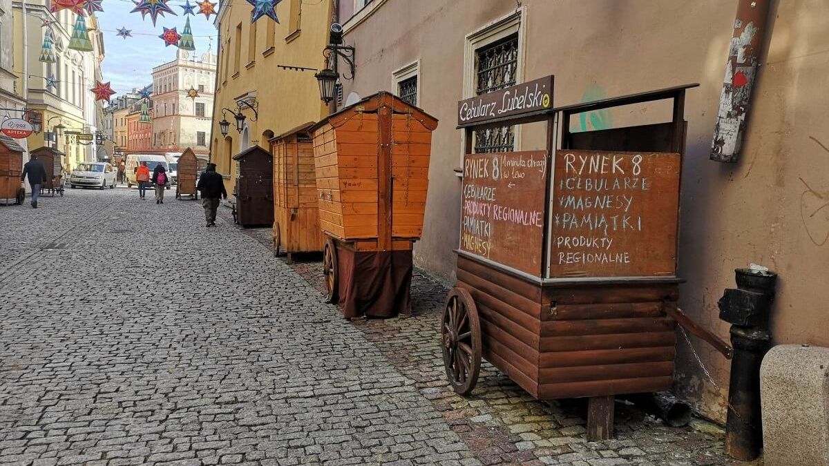 Stoiska handlowe na Starym Mieście w Lublinie