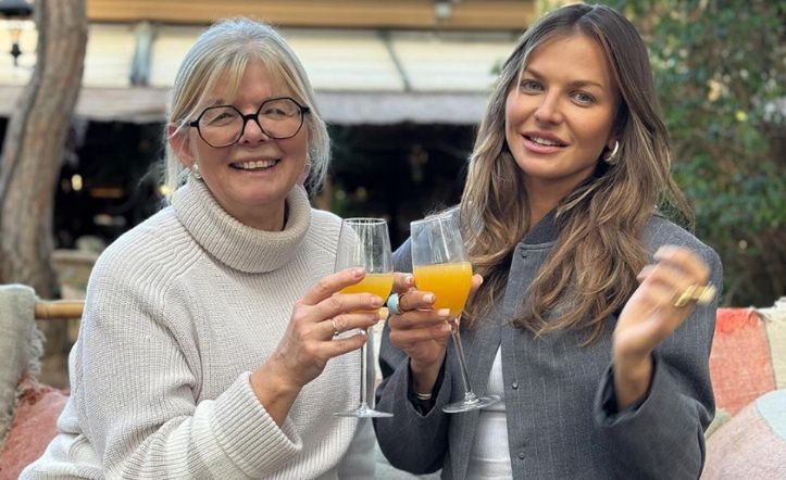 Anna Lewandowska z mamą Marią