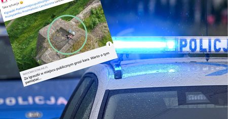 Skandal pod Wadowicami. Nagrał dronem nagą parę i opublikował zdjęcia