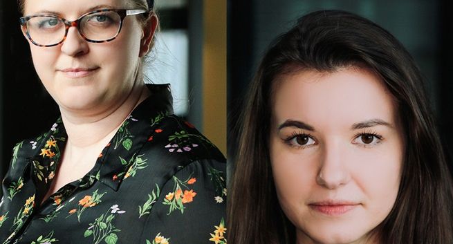 Katarzyna Bąba i Dominika Gajewska w Labcon