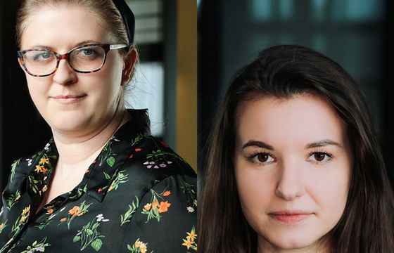 Katarzyna Bąba i Dominika Gajewska w Labcon