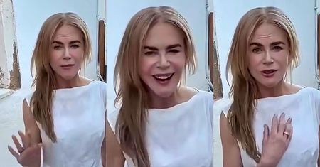 Nicole Kidman i jej NIERUCHOMA TWARZ pozdrawiają uczniów swojej byłej szkoły. "Cieszy się czy smuci? Ciężko rozpoznać" (ZDJĘCIA)