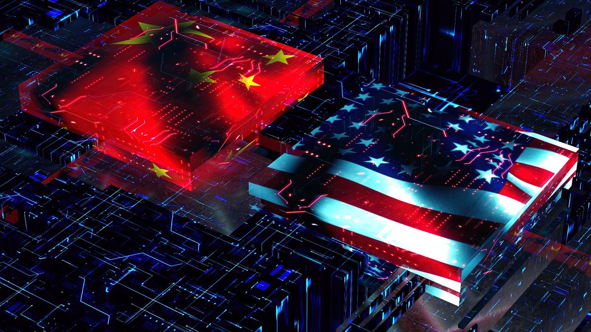 processor unit, chip war. processing information inside technological environment. china and usa flag.
processor unit, chip war. processing information inside technological environment. china and usa flag.
blackdovfx
china, united states