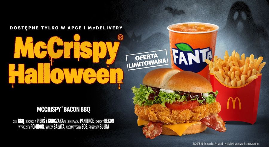 Halloweenowa kanapka w McDonaldzie