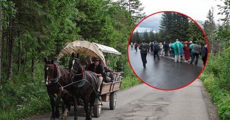 Ogromna kolejka nad Morskim Okiem. Zaczęła nagrywać. "Nie rozumiem"