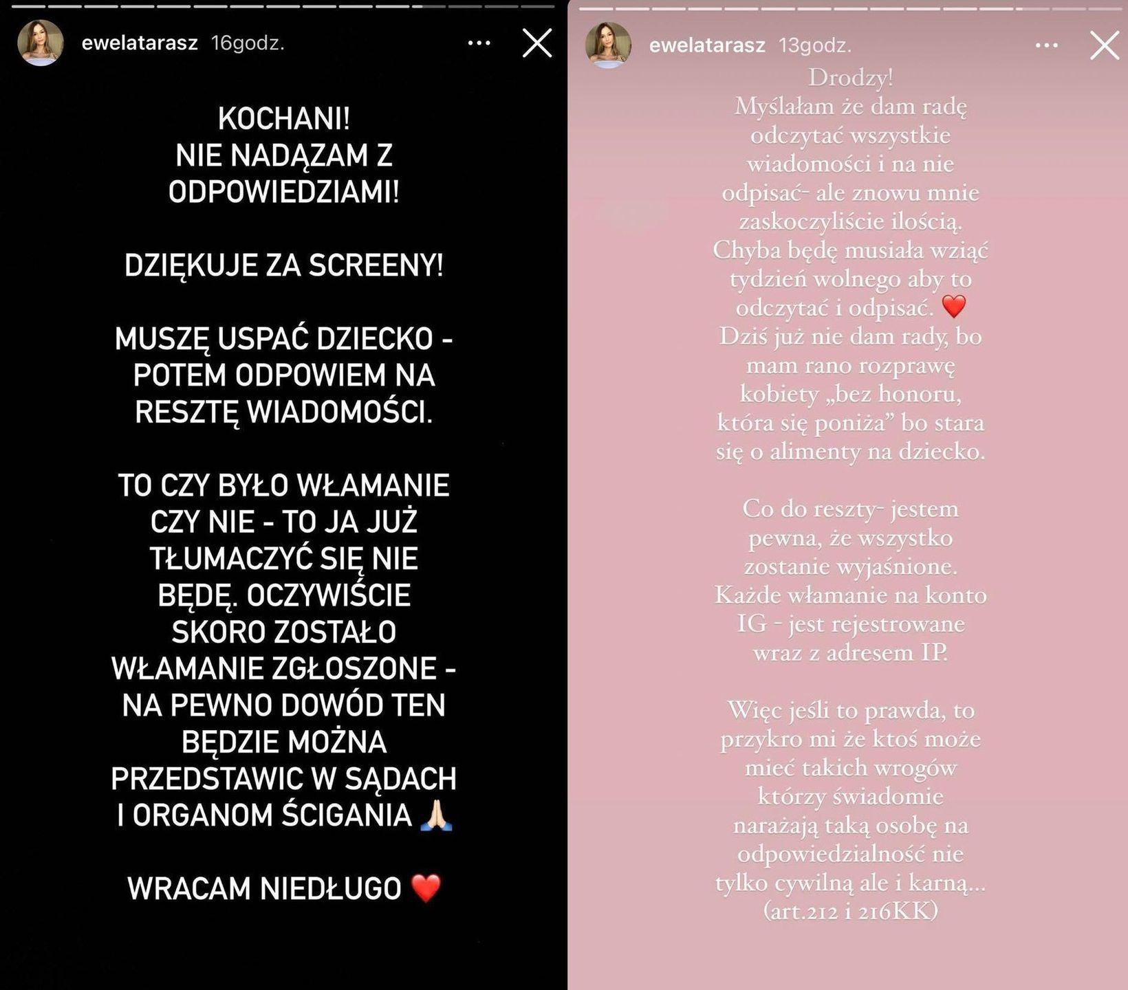 Afera pomiędzy matką córki Jakuba Rzeźniczaka, Eweliną Taraszkiewicz, a jego żoną Pauliną Nowicką