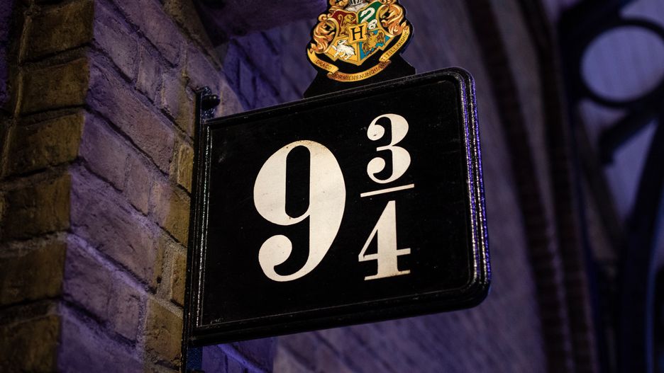 Leavesden, UK - January 9th 2022: Platform 9 and three-quarters, at The Making of Harry Potter tour at the Warner Bros. Studios in Leavesden, near London, UK.
platform, 9, and, three-quarters, three quarters, sign, signage, harry potter, hogwarts, hogwarts castle, train, hogwarts express, locomotive, steam train, leavesden, london, herts, hertfordshire, warner brothers, hogwarts railway, railway, rail, warner bros, studio, tour, making of harry potter, the making of harry potter, watford, uk, united kingdom, landmark, landmarks, sights, sightseeing, travel, tourist, tourism, attraction, attractions, destination, destinations, hogwarts in the snow, film, set, studios, sets, movie set, famous, culture, entertainment, industry, behind the scenes, transport, transportation