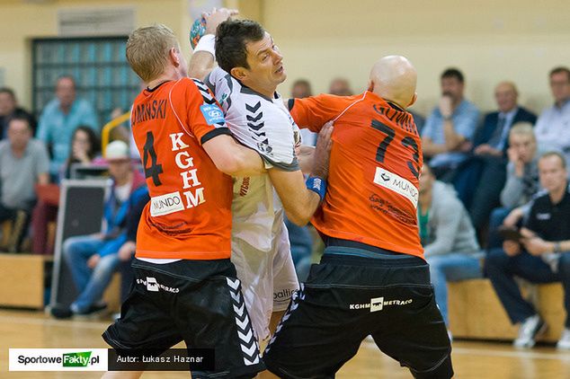 Piotr Frelek w meczu przeciwko Zagłębiu Lubin