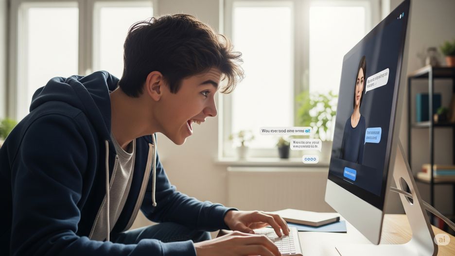 nastolatek flirtuje z AI