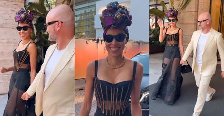 Odpicowani Omenaa Mensah i Rafał Brzoska ślą pozdrowienia z Rzymu. Wybrali się na pokaz Dolce & Gabbana. Światowo?