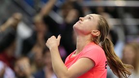 Puchar Federacji: Sloane Stephens wypuściła szansę z rąk, Alaksandra Sasnowicz doprowadziła do debla