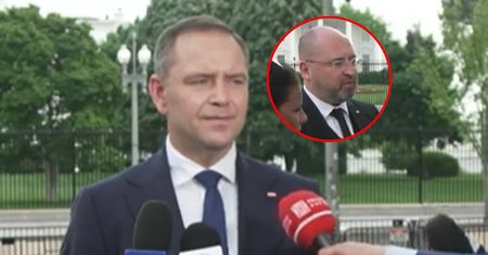 Spięcie na konferencji Nawrockiego w USA. Bielan: ma pan amnezję