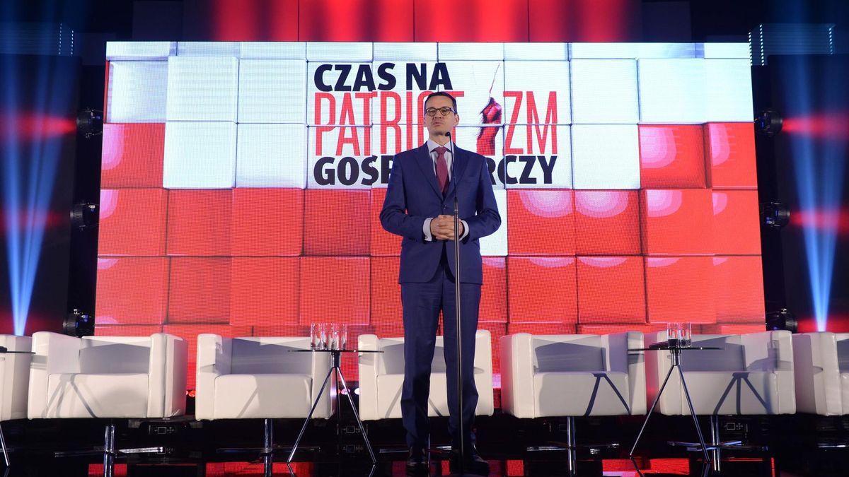 Warszawa, 23.10.2017. Mateusz Morawiecki podczas debaty Polska 4.0