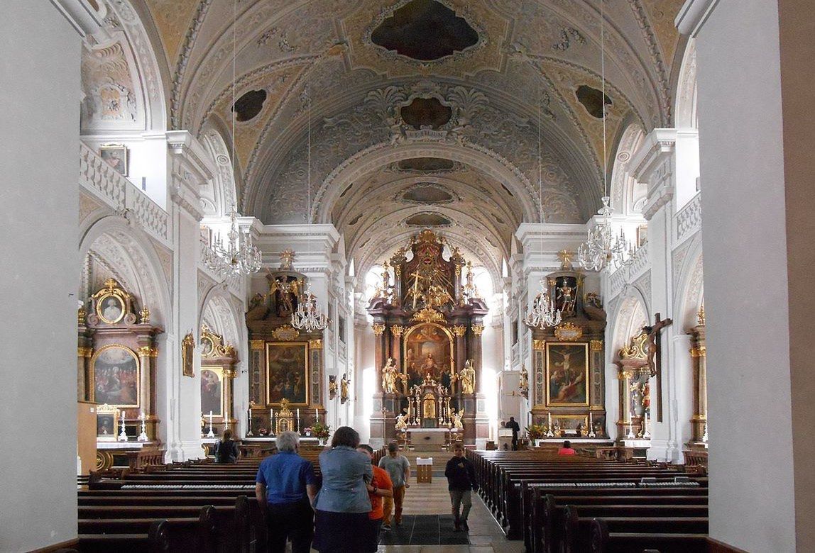 Wnętrze bawarskiego kościoła