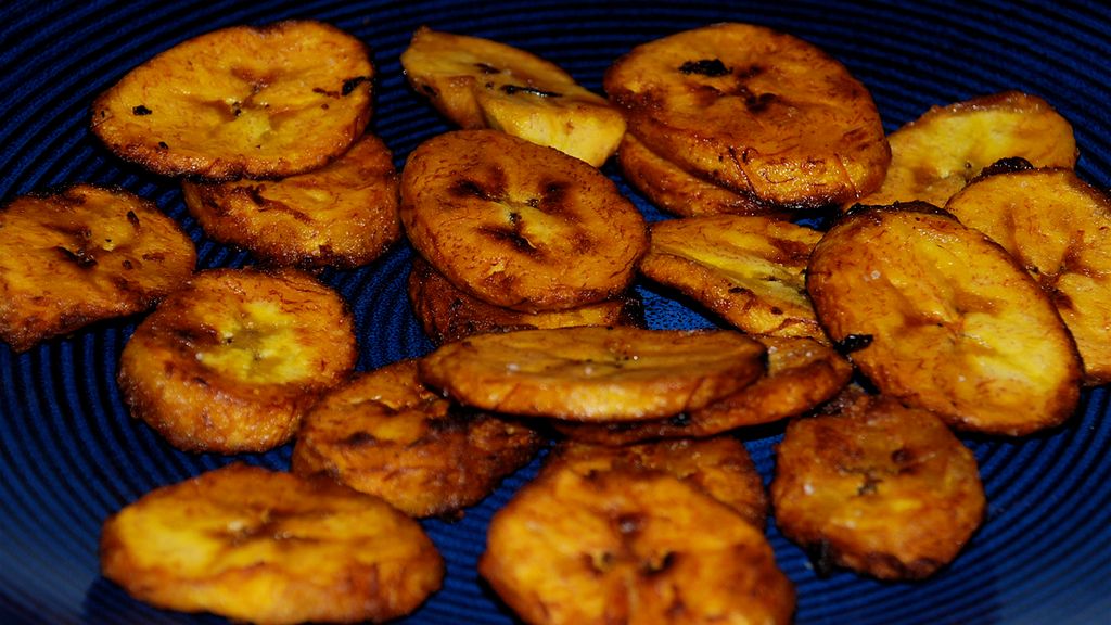 Smażone zielone banany