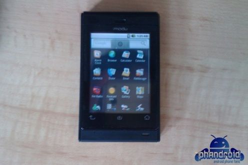 Modu z Androidem na pierwszym klipie wideo