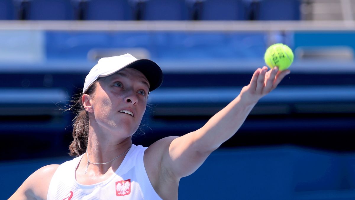 PAP / PAP/Leszek Szymański / Na zdjęciu: Iga Świątek w I rundzie igrzysk w Tokio