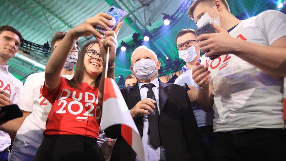 Prezes z młodzieżą PiS