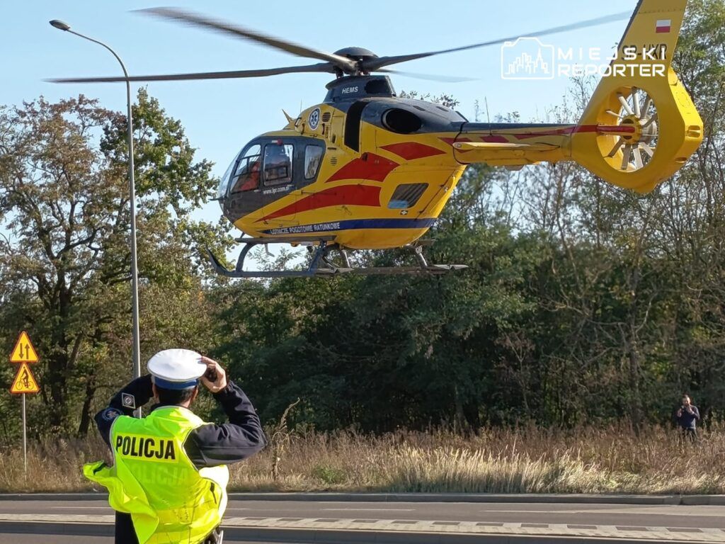 Wawer: Poważny wypadek! 6 osób rannych, w tym dzieci. Lądował śmigłowiec LPR