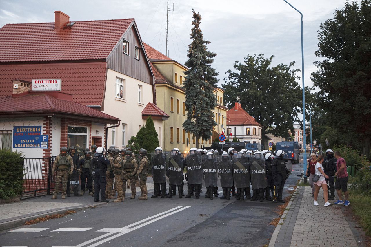 Lubin. Zamieszki pod komendą. Wzrosła liczba zatrzymanych